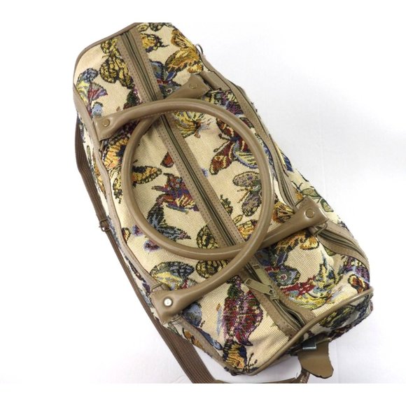 Pioneer ExpressWomen's Carry On Bag Butterfly Print with Shoulder Strap preowned - Picture 2 of 6
